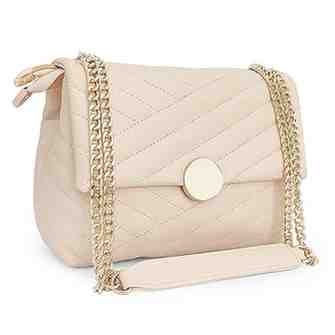 ADISA Women's Girls Quilted Cross Body Sling Bag with Gold Chain (SL5136)